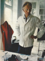 Hubert de Givenchy in his atelier at Avenue George V