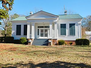 The James Spullock Williamson House, located in Sandy Ridge, is a Greek Revival-style plantation home.