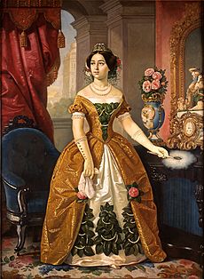 Juan Cordero - Portrait of Doña Dolores Tosta de Santa Anna - Google Art Project