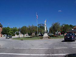 Roundabout at intersection in LaGrange