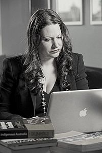 Larissa Behrendt at work 2012.jpg
