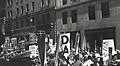 May Day parade with banners and flags, New York (cropped)