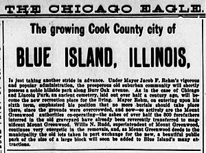 Memorial Park Chicago Eagle Sat Sep 2 1899 p.9