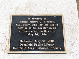 Milton C. Pickens (memorial plaque)