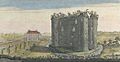 NE view of Nunney Castle