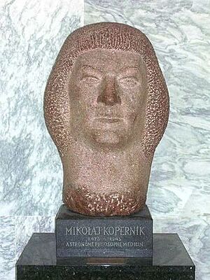 Nicolaus Copernicus bust at UN New York