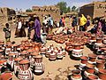 Niger, Boubon (1), pottery market