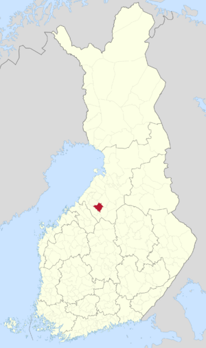 Location of Nivala in Finland