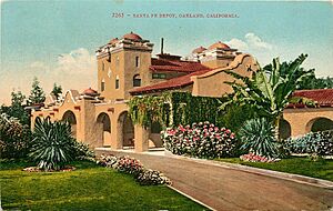 Oakland ATSF station 1912 postcard