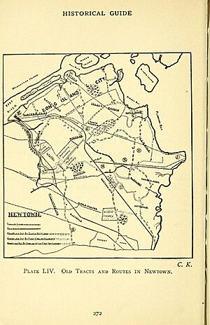 Old Tracks and Routes in Newtown (Plate LIV, p. 272)