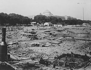 Photograph of the Construction of the Foundation for the National Archives Building, Washington, D.C. (36640151961)