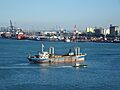 Port activities in Dar Es Salaam, Tanzania