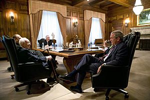 President Bush meets with First Presidency of LDS church August 2006