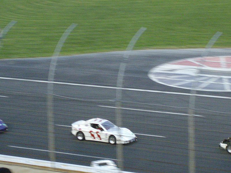 Racecar on track