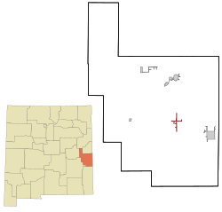 Location of Dora, New Mexico