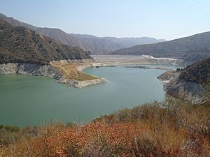 San Gabriel Dam upstream