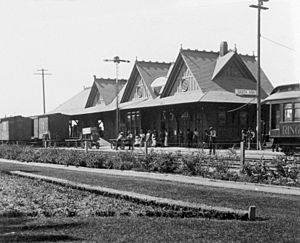 Santa Fe Depot, Santa Ana, 1911