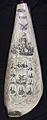 Scrimshaw panbone civic heroes of the American Revolution