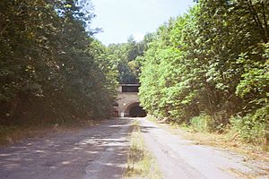 Sideling Hill Tunnel approach