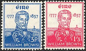 Stamp Ireland 1957 Admiral Brown set