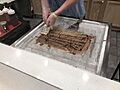 Stir-fried ice cream being prepared, East Cobb, GA Mar 2018
