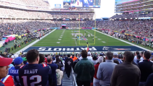 Super Bowl LX first quarter crowd view