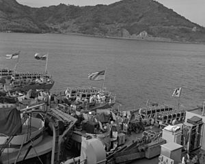 TAcoma class frigates fantails Korea 1952