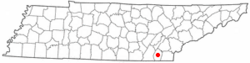 Location of South Cleveland, Tennessee