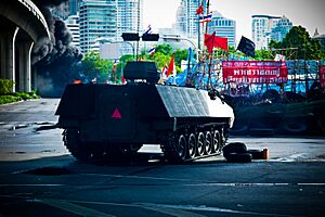 Thai Type 85 APCs during 2010 Thai political protests