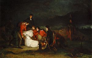 The Burial of Sir John Moore after Corunna by Geo Jones