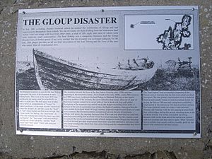 The Gloup Disaster - Information board - geograph.org.uk - 955813