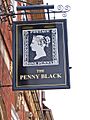 The Penny Black pub sign, 58 Sheep Street - geograph.org.uk - 861101