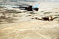 U.S. F-16 carrying an Aim-9 and Jordanian F-1 Mirage over Iraq 1996