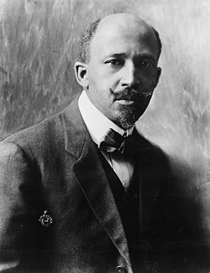Formal photograph of W. E. B. Du Bois, with beard and mustache, around 50 years old