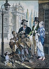 "Worldly Folk" Questioning Chimney Sweeps and Their Master before Christ Church, Philadelphia MET ap42.95.15