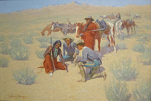 'A Map in the Sand' by Frederic Remington, Cincinnati Art Museum