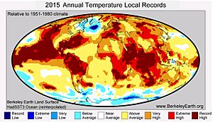 2015 Annual Temperature Local Records