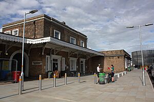 2021 at Taunton station - down side rejuvenated