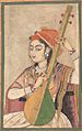 A Lady Playing the Tanpura, ca. 1735