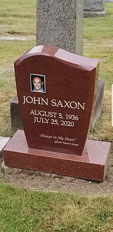 Actor John Saxon grave at Lake View Cemetery in Seattle