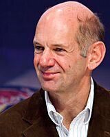Adrian Newey 2011 Sebastian Vettel in Yokohama (cropped)