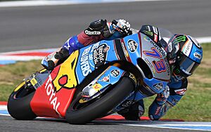 Alex Marquez in Moto2 nel 2018 (cropped)