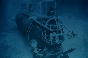 Aluminaut underwater in 1972 (NOAA/NURP)
