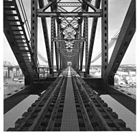 Arthur Kill Lift Bridge view of tracks