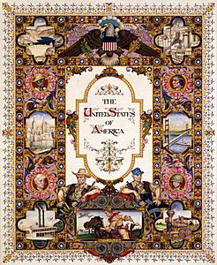 Arthur Szyk (1894-1951). Visual History of Nations, The United States of America (1945), New York