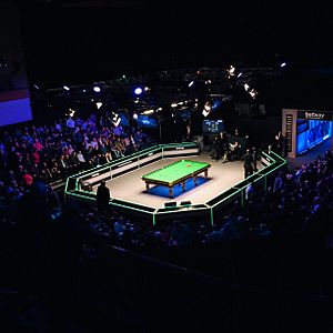 Auditorium during U.K. snooker championship 2019
