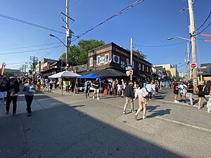 Augusta Ave during holiday 2022