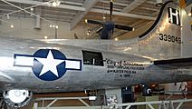 B-17 tail at Mighty 8th Air Force Museum, Pooler, GA, US