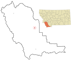 Location of Dillon, Montana