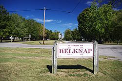 Welcome sign in Belknap